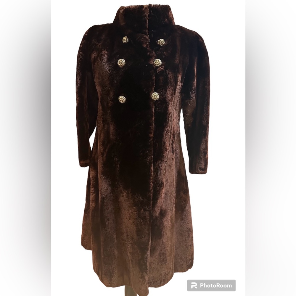 Vintage Kolinsky mid length fur coat with 3/4 sleeves - Picture 1 of 6